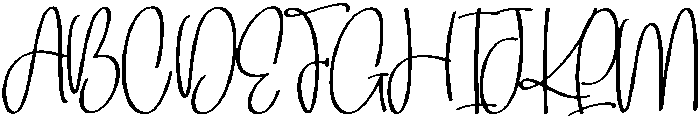 Embroidery Winter Regular otf (400) Font UPPERCASE
