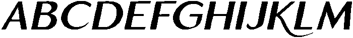 Emerald Crown Light Italic otf (300) Font UPPERCASE
