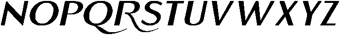 Emerald Crown Light Italic otf (300) Font UPPERCASE