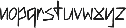 Emerging Brush Regular otf (400) Font LOWERCASE
