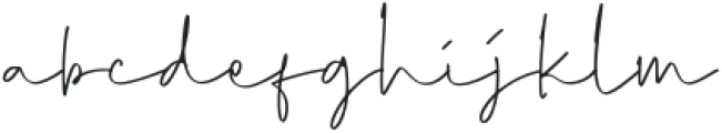 Emikha Signature otf (400) Font LOWERCASE