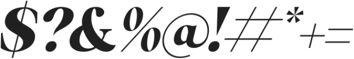 Emilia Italic otf (400) Font OTHER CHARS