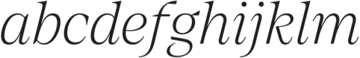 Emilio Extralight Italic otf (200) Font LOWERCASE