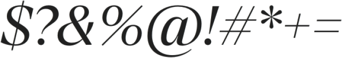 Emilio Regular Italic otf (400) Font OTHER CHARS