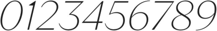 Emilio Thin Italic otf (100) Font OTHER CHARS