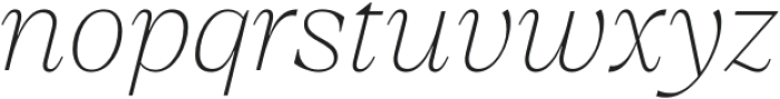 Emilio Thin Italic otf (100) Font LOWERCASE