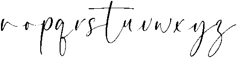 Emillia otf (400) Font LOWERCASE