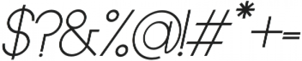 Emmeline Light Italic otf (300) Font OTHER CHARS