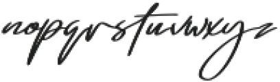 Emmylou Signature Bold X Sl otf (700) Font LOWERCASE