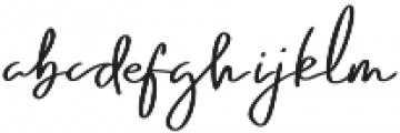 Emmylou Signature Bold otf (700) Font LOWERCASE