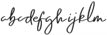 Emmylou Signature DemiBold otf (600) Font LOWERCASE