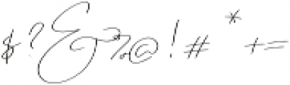 Emmylou Signature ExtraLight Sl otf (200) Font OTHER CHARS