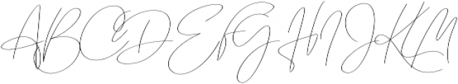 Emmylou Signature ExtraLight Sl otf (200) Font UPPERCASE