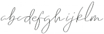 Emmylou Signature ExtraLight Sl otf (200) Font LOWERCASE