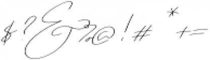 Emmylou Signature ExtraLight X Sl otf (200) Font OTHER CHARS