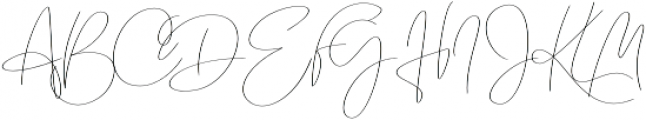 Emmylou Signature ExtraLight otf (200) Font UPPERCASE