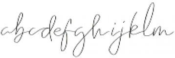 Emmylou Signature ExtraLight otf (200) Font LOWERCASE