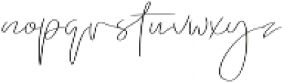 Emmylou Signature ExtraLight otf (200) Font LOWERCASE