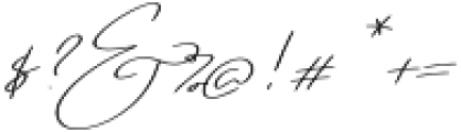 Emmylou Signature Light X Sl otf (300) Font OTHER CHARS