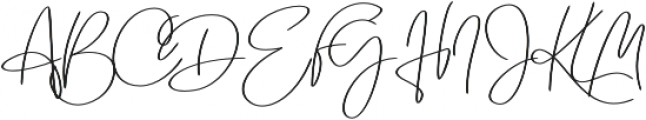 Emmylou Signature Medium otf (500) Font UPPERCASE