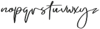 Emmylou Signature Medium otf (500) Font LOWERCASE