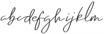 Emmylou Signature Normal Sl otf (400) Font LOWERCASE