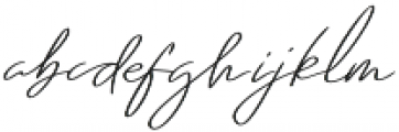 Emmylou Signature Normal X Sl otf (400) Font LOWERCASE