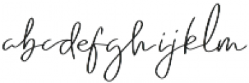 Emmylou Signature Normal otf (400) Font LOWERCASE