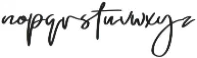Emmylou Signature SemiBold otf (600) Font LOWERCASE