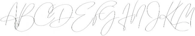 Emmylou Signature Thin Sl otf (100) Font UPPERCASE