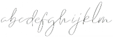 Emmylou Signature Thin Sl otf (100) Font LOWERCASE