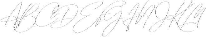 Emmylou Signature Thin X Sl otf (100) Font UPPERCASE