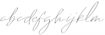 Emmylou Signature Thin X Sl otf (100) Font LOWERCASE