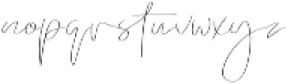 Emmylou Signature Thin otf (100) Font LOWERCASE