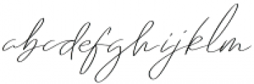 Emmylou Signature UltraLight X Sl otf (300) Font LOWERCASE