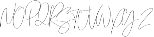 Emmylou Signature UltraLight otf (300) Font UPPERCASE