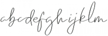 Emmylou Signature UltraLight otf (300) Font LOWERCASE
