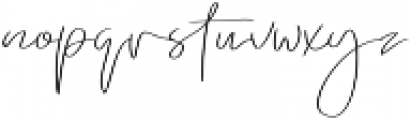 Emmylou Signature UltraLight otf (300) Font LOWERCASE