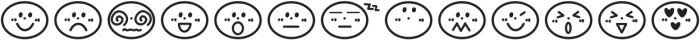 Emoji Doodle Regular otf (400) Font UPPERCASE
