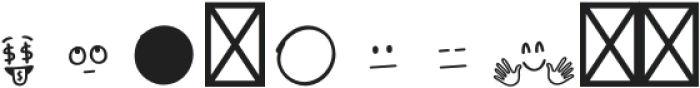 Emoji Emotions Faces otf (400) Font OTHER CHARS
