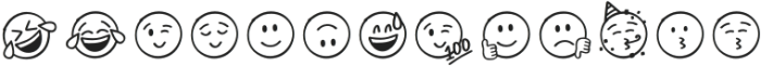 Emoji Emotions otf (400) Font LOWERCASE