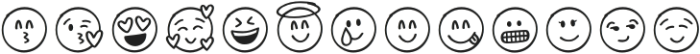 Emoji Emotions otf (400) Font LOWERCASE