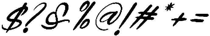Emotionally Calligraphy Italic otf (400) Font OTHER CHARS