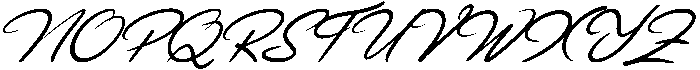 Emotionally Calligraphy Italic otf (400) Font UPPERCASE