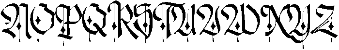 Emxage Aldsyb
 Regular otf (400) Font UPPERCASE