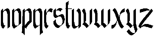 Emxage Aldsyb
 Regular otf (400) Font LOWERCASE