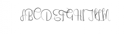 Emanuela.otf Font UPPERCASE