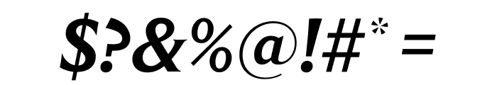 Empirica Medium Italic Font OTHER CHARS