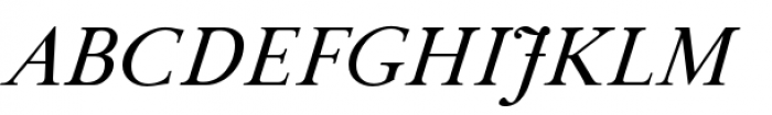 Empyrean Italic Font UPPERCASE