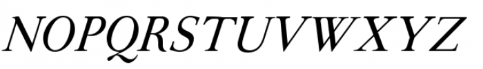 Empyrean Italic Font UPPERCASE